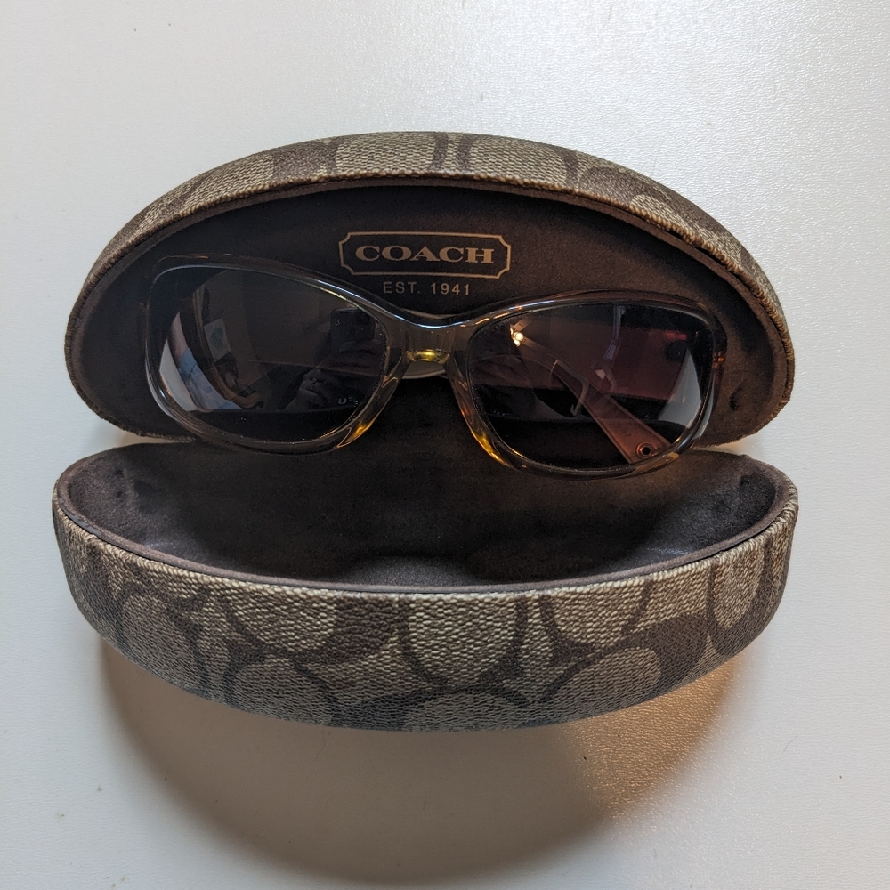Coach Lisbeth S823 Sand color Sunglasses. + Signature Case